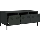 vidaXL Stolić za kavu crni 101,5x50x43,5 cm od hladno valjanog čelika | shoptok.hr