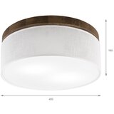  Brilagi - LED plafonsko svetlo BELLADONNA 2xE27/15W/230V prečnika 40 cm, bela/hrast-orah | Eponuda.com