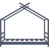  Za dječji krevet od masivne borovine sivi 70 x 140 cm | shoptok.hr