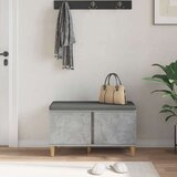  Klupa za hodnik s jastukom Betonski sivi 60 x 38 x 46 cm | shoptok.hr