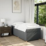  Krevet s oprugama i madracem tamnosivi 90 x 190 cm od tkanine | shoptok.hr