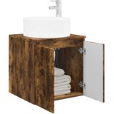  Umivaonik s policom za zid Dimljeni hrast 49,5 x 44,5 x 65,5 cm | shoptok.hr