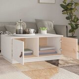  Stolić za kavu bijeli 80 x 50 x 35 cm od masivne borovine Bijela | Shoptok.si