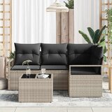  Set sofe 5 pcs Svjetlosiva poliratan | shoptok.hr