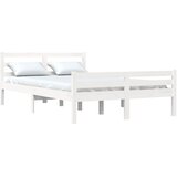  Okvir za krevet od masivne borovine bijeli 150 x 200 cm king | shoptok.hr