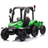Traktor na akumulator s prikolico BLT-206 – zelen | Shoptok.si