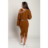 Fenzy Elegantni Komplet Široke Majice I Uske Suknje, Boja Deve | shoptok.hr