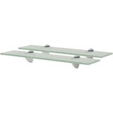 vidaXL Zidne police 2 kom staklene 50 x 10 cm 8 mm Cijene