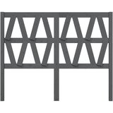  Uzglavlje za krevet sivo 126 x 4 x 100 cm od masivne borovine | shoptok.hr