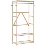 vidaXL Stalak za odjeću s policama 80x40x175 cm od bambusa | shoptok.hr