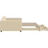 vidaXL Izvlečna dnevna postelja s predali krem 100x200 cm bl | Shoptok.si