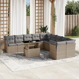  11-dijelni set vrtnih sofa od poliratana s jastucima bež | shoptok.hr