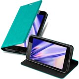 Cadorabo Ohišje, združljivo z Nokia Lumia 640 v bencinsko turkizna - Zaščitni ovitek z magnetnim zapiranjem, stoječo funkcijo in režo za kartice, (20558391) | Shoptok.si