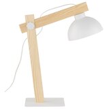  Stona lampa OSLO 1xE27/15W/230V borovina/bela | Eponuda.com