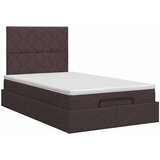  Podesivi krevet s madracem Tamno smeđa 120 x 190 cm Tkanina | shoptok.hr