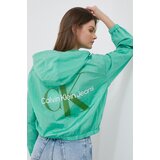 Calvin Klein Jeans Jakna ženska, zelena barva | Shoptok.si
