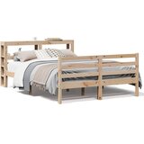 vidaXL Posteljni okvir brez vzmetnice 140x200 cm trdna borovina | Shoptok.si