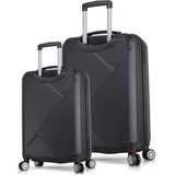set kofera 8022, 2 dijela, crni