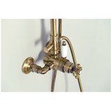 Sapho Medeninasta tuš garnitura v bronasti barvi s termostatsko armaturo s prho za glavo/z ročno prho 142 cm Antea – | Shoptok.si