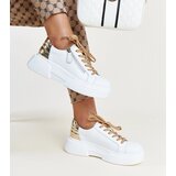 Gemre White and gold leather Atyaf sneakers | shoptok.hr