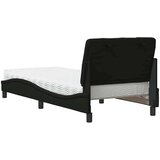  Krevet s madracem crni 90x190 cm od tkanine | shoptok.hr