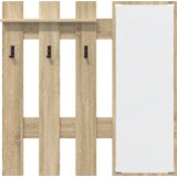 vidaXL Vješalica za kapute na zidu sonoma hrast 100 x 10 x 100 cm | shoptok.hr
