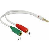 Delock Adapter-AVDIO Jack 3,5M 4-pin - 2x3,5Ž 20cm CTIA 65447 | Shoptok.si