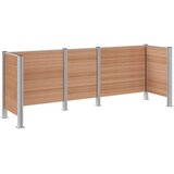 Ograda za kante za smeće Smeđa 315 x 85 x 115 cm Aluminij i WPC | shoptok.hr