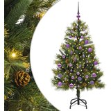 vidaXL Umjetno zložljivo božićno drevo s stožci Zelena 150 cm | Shoptok.si