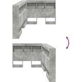  Skladišno uzglavlje Betonski sivi 75 cm Konstruirano drvo | shoptok.hr
