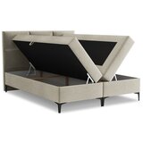Makamii Sivorjava boxspring postelja s prostorom za shranjevanje 160x200 cm Pakalana – | Shoptok.si