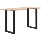  Noge za barski stol U-oblika 2 kom Crne 60 x (90-91) cm Čelik | shoptok.hr