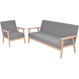  2-dijelna garnitura od tkanine svijetlosiva | shoptok.hr