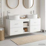  Set namještaja za kupaonicu 3 kom. Bijela 49,5 x 44,5 x 65,5 cm | shoptok.hr