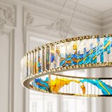 Toolight LED Viseća Lampa s Kristalima - Zlatna | shoptok.hr