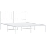  Metalni okvir za krevet s uzglavljem bijeli 120 x 190 cm | Eponuda.com