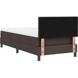 Box Postelja z vzmetnico z vzmetnico Temno rjava 90 x 200 cm blago, (5000125978) | Shoptok.si