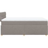  Krevet s oprugama i madracem smeđesivi 120 x 190 cm od tkanine | shoptok.hr
