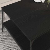 vidaXL Kava Stol Crni hrast 80 x 80 x 40 cm Konstruirano drvo | shoptok.hr