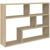 vidaXL Stenska polica Montaža za steno Sonoma hrast 95 x 20 x 69,5 cm, (5000307279) | Shoptok.si