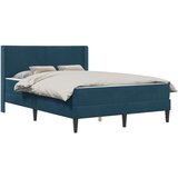  Okvir kreveta s madracem s uzglavljem 2 pcs Plava Baršun - Plava 140 x 200 cm | shoptok.hr