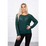 Kesi Openwork sweater green | Shoptok.si