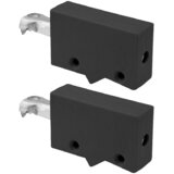 WALTECO Obešalna tirnica (Barva: Črna, Do x Š x V: 85 x 40 x 18 mm) | Shoptok.si