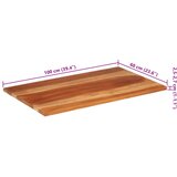 Stolna ploča od masivnog drva bagrema 25 - 27 mm 60 x 100 cm | shoptok.hr