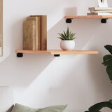  Zidna polica svjetlosmeđa 40x60x2 cm od obrađene hrastovine | Eponuda.com
