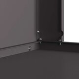 vidaXL Hladno valjano jeklo/Črna Hladno valjano jeklo 80 x 50 x 96 cm | Shoptok.si