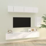  6-dijelni set TV ormarića bijeli od konstruiranog drva | shoptok.hr