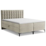 Makamii Smeđe-sivi boxspring krevet s prostorom za odlaganje 160x200 cm Puhala – | shoptok.hr