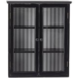 Bloomingville Crna viseća vitrina od masivne jele 51,5x66,5x22,5 cm Hazem – Cijene