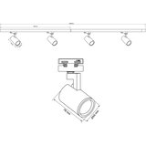  Reflektor za šinski sistem LYNX 4xGU10/10W/230V beo | Eponuda.com
